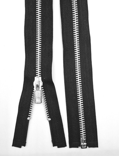 Metal zips no5 aluminium - zips,