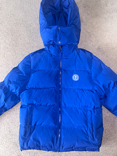 Trapstar boys blue hooded - trapstar,