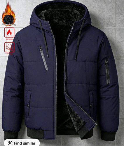 Men navy hooded - men’s,