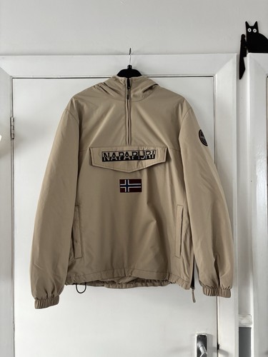 Napapijri men beige hooded - men’s,