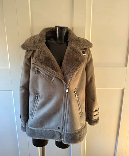Warehouse women grey faux - warehouse,