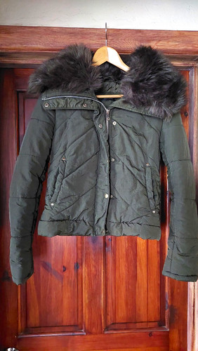 New look green quilted - green, puffer
