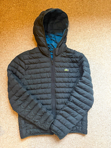 Lacoste mens black hooded - lacoste,