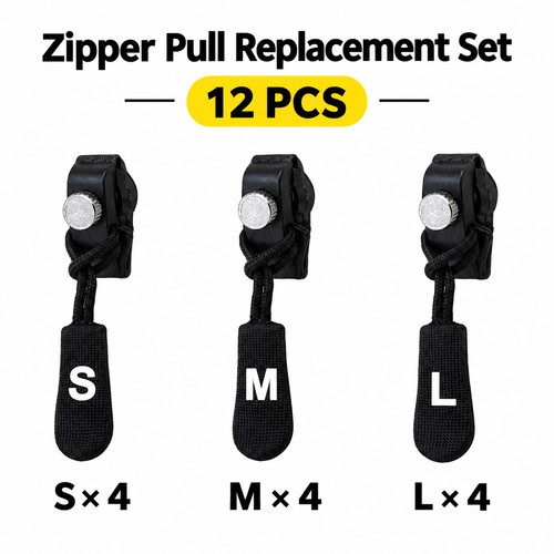 12pcs removable zipper pull - removable,