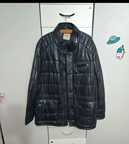 Trapper men blue leather - blue,