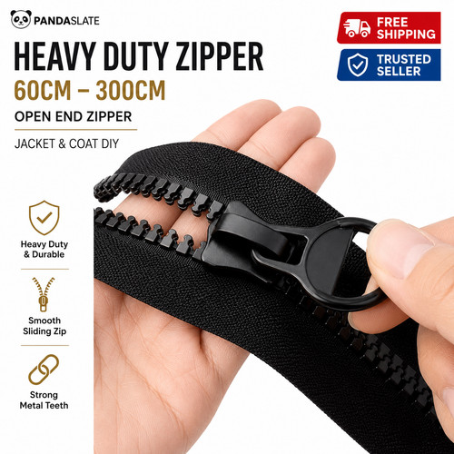 60cm 300cm long zips heavy - zips,